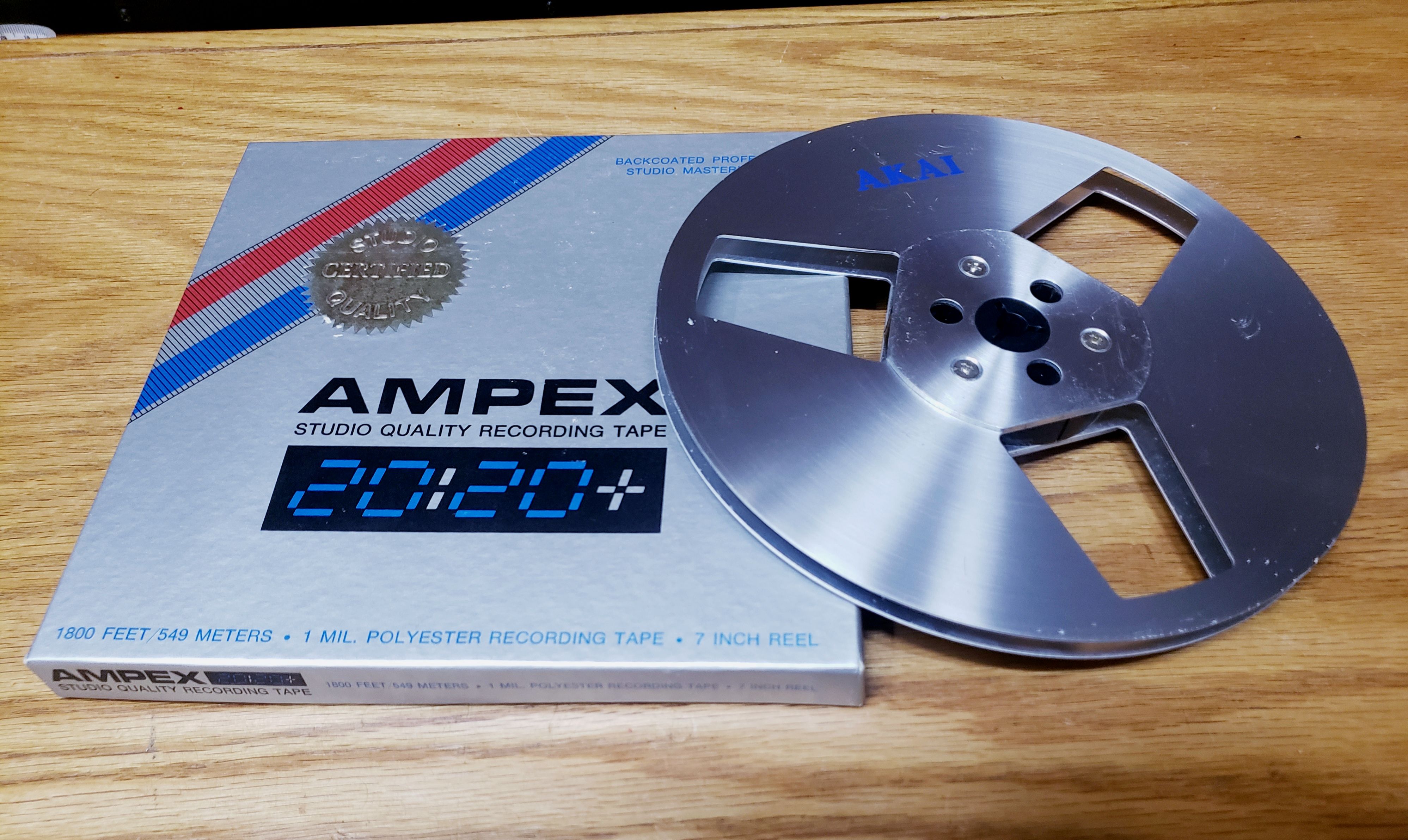 7 AKAI R-7M Metallic Take Up Reel Blue Label & Ampex 20:20 7 inch for  Vintage Reel-Reel for Sale in Mesa, AZ - OfferUp