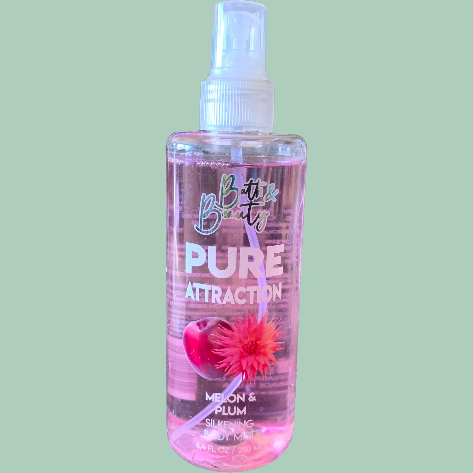Bath & Beauty body spray in Pure Attraction Melon and Plum
