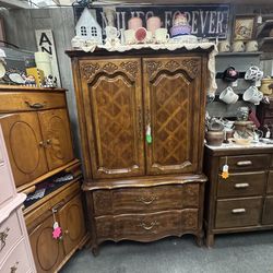 Vintage French Provincial Armoire