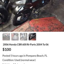 Honda Cbr600Rr Parts 2003 To 2006 Finance Available