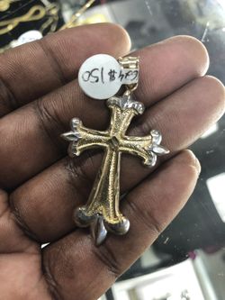 Gold Cross 10K 3.8 Charm piece ...