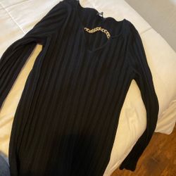 Sweater With Gold Chain, And Sweater Dress