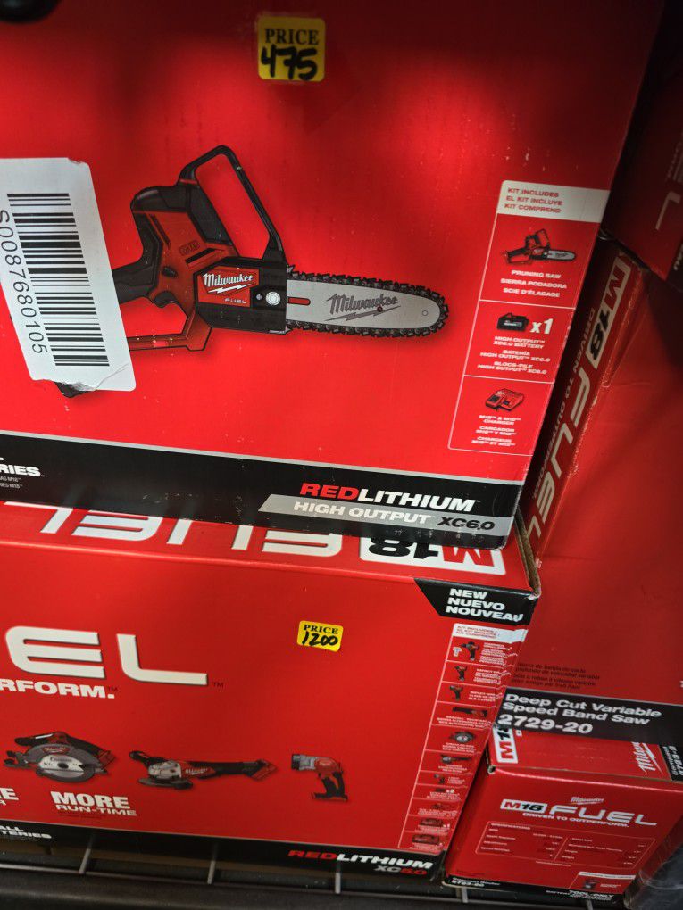M18 Fuel Milwaukee 8" Mini Chainsaw, Hatchet Kit, New, Financing Available 