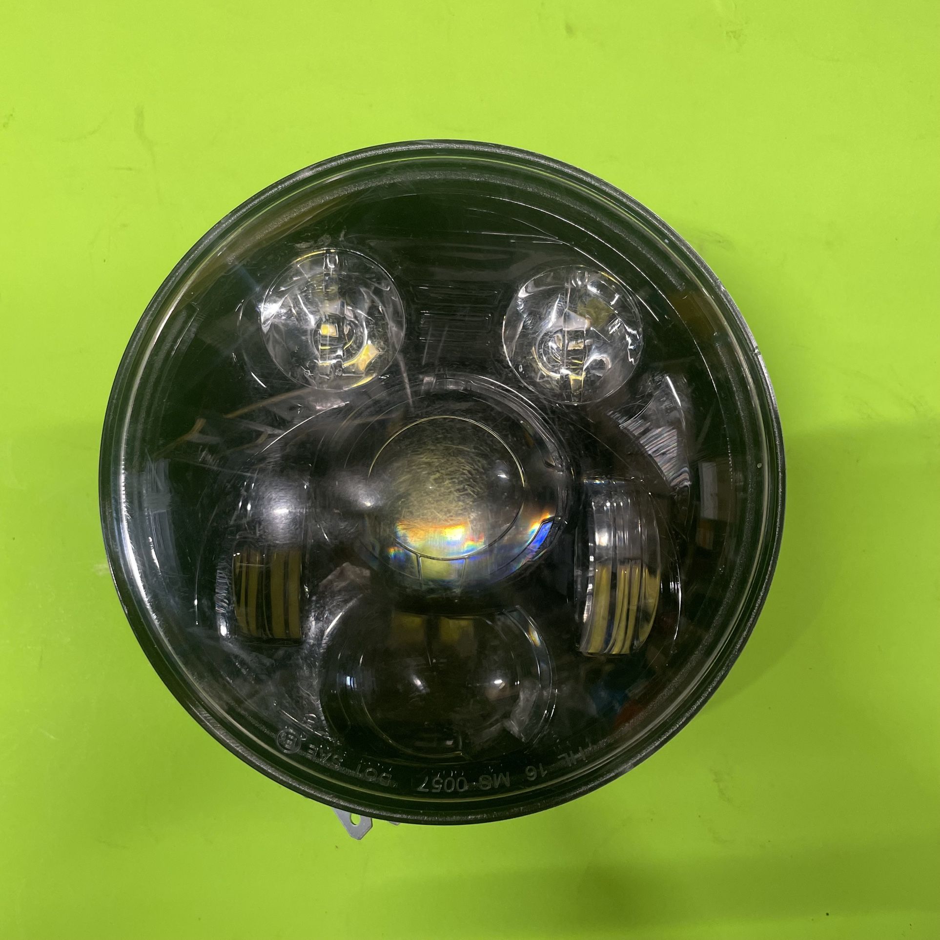Round Black 5 3/4” LED Headlight For Motorcycle