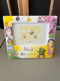 Moms the Greatest Picture Frame, 4”x6”