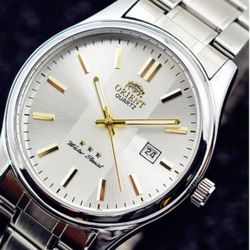 Orient Men's Quartz Watch Stainless Steel Quartz Watch Business Watch