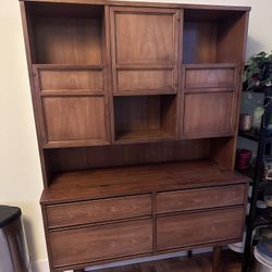 Wooden MCM credenza/hutch