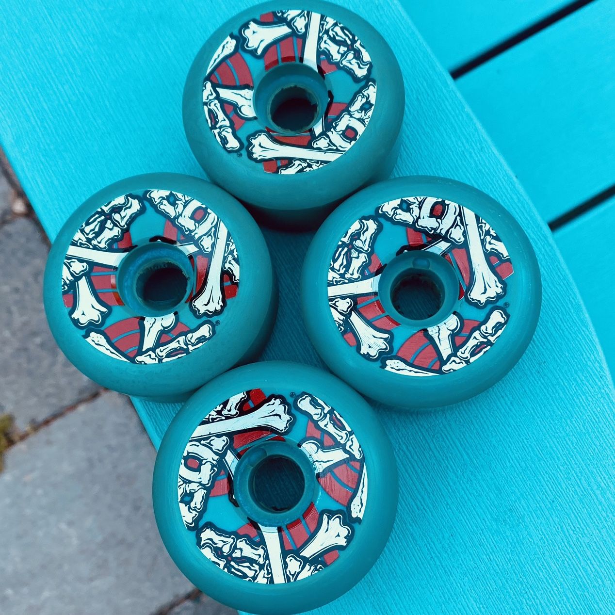 Powell Peralta - Vintage NOS 1980s Skateboard Wheels Cross Bones
