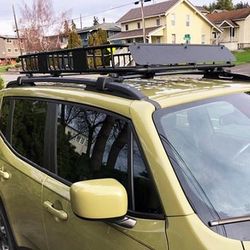 (New) $145 Universal Roof Rack Cargo Basket 64x39x6” Max 150Lbs
