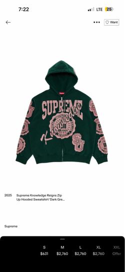 Supreme fw25 zip up