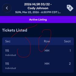 Cody Johnson Rodeo Tickets