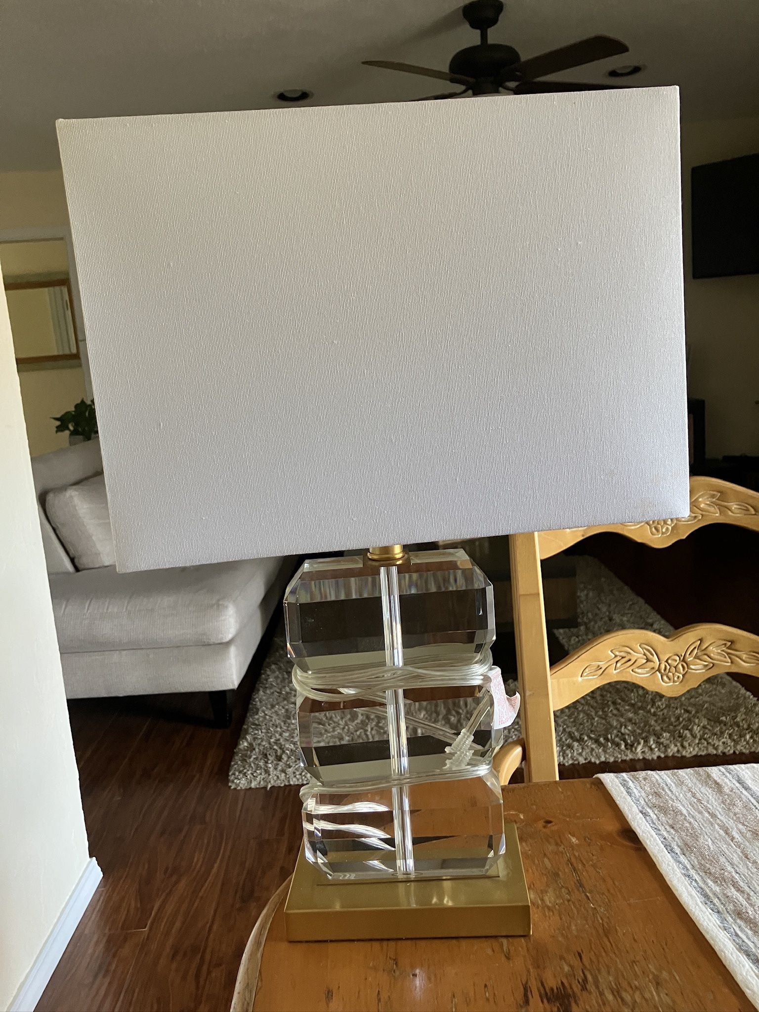 2 Crystal Table Lamps