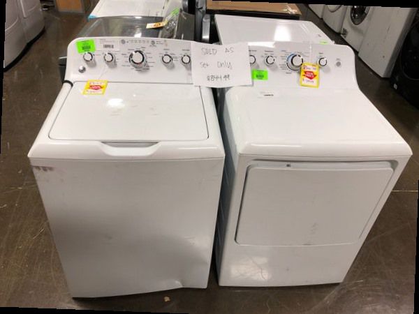 GE Top Load Washer and Electric Dryer Set ‼️ 1Y