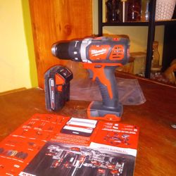Milwaukee. 18v.  New Drill Driver.  1/2".  Battery.  2.0 AH Lithium 