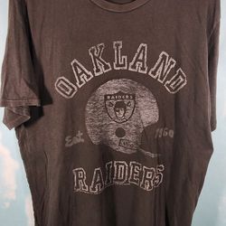 OAKLAND RAIDERS Junk Food of California Originals T-Shirt - Mens Size Large