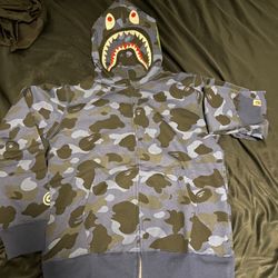 Blue bape jacket 