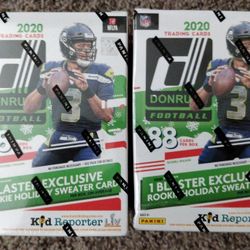 2020 Donruss NFL Football Blaster Holiday Box! Rare!