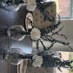 Vase With White Flowers