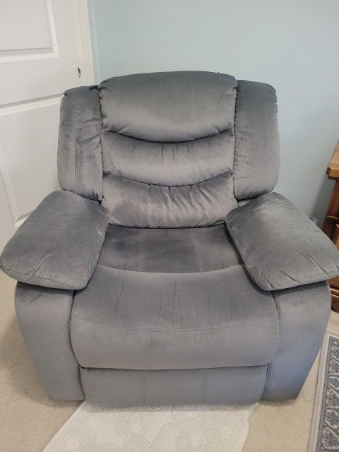 Suede Recliner 