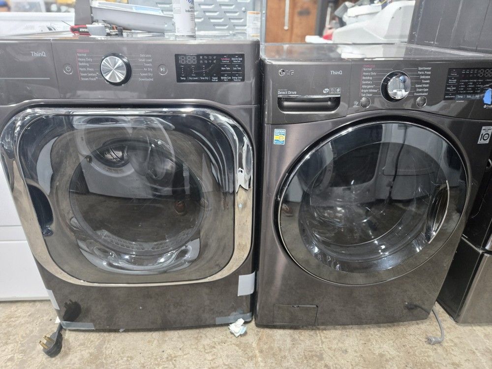 Lg Washer And Dryer Set Electric Lavadora Y Secadora 30-day Warranty 