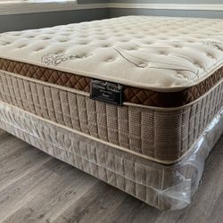 12in King Size Organic Cloud Comfort Europillow Top Mattress 