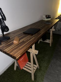 IKEA PINNARP - Countertop/Desk + IKEA MITTBACK
