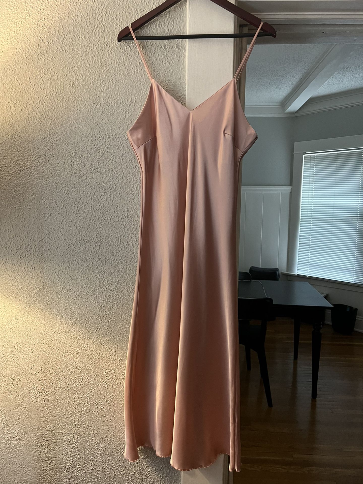 Satin/Silk Slip Blush Pink