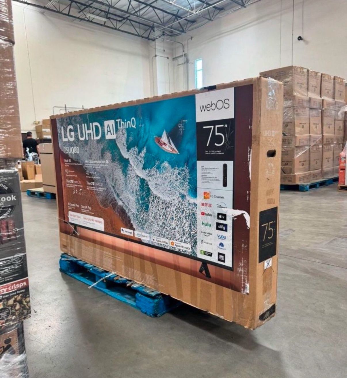 75 “ LG Smart 4K LED HDR TV