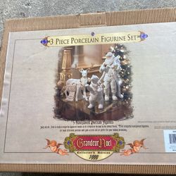 3 Piece Porcelain Figurine Set