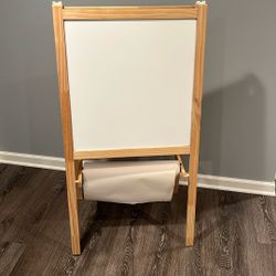 Art Easel - Chalkboard And Whiteboard With Paper Roll