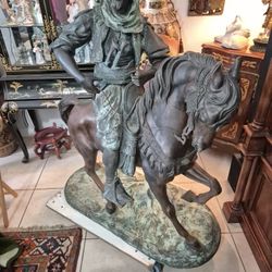 Beautiful Signed Horse Bronze.5ft Tall.