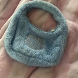 hello kitty fluffy shoulder bag