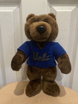 Toy Factory UCLA Mascot Plush 13" Brown Blue Collegiate Joe Bruin Bear