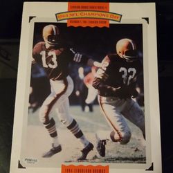 Jim Brown autographed Poster!