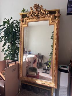 Huge rococo mirror