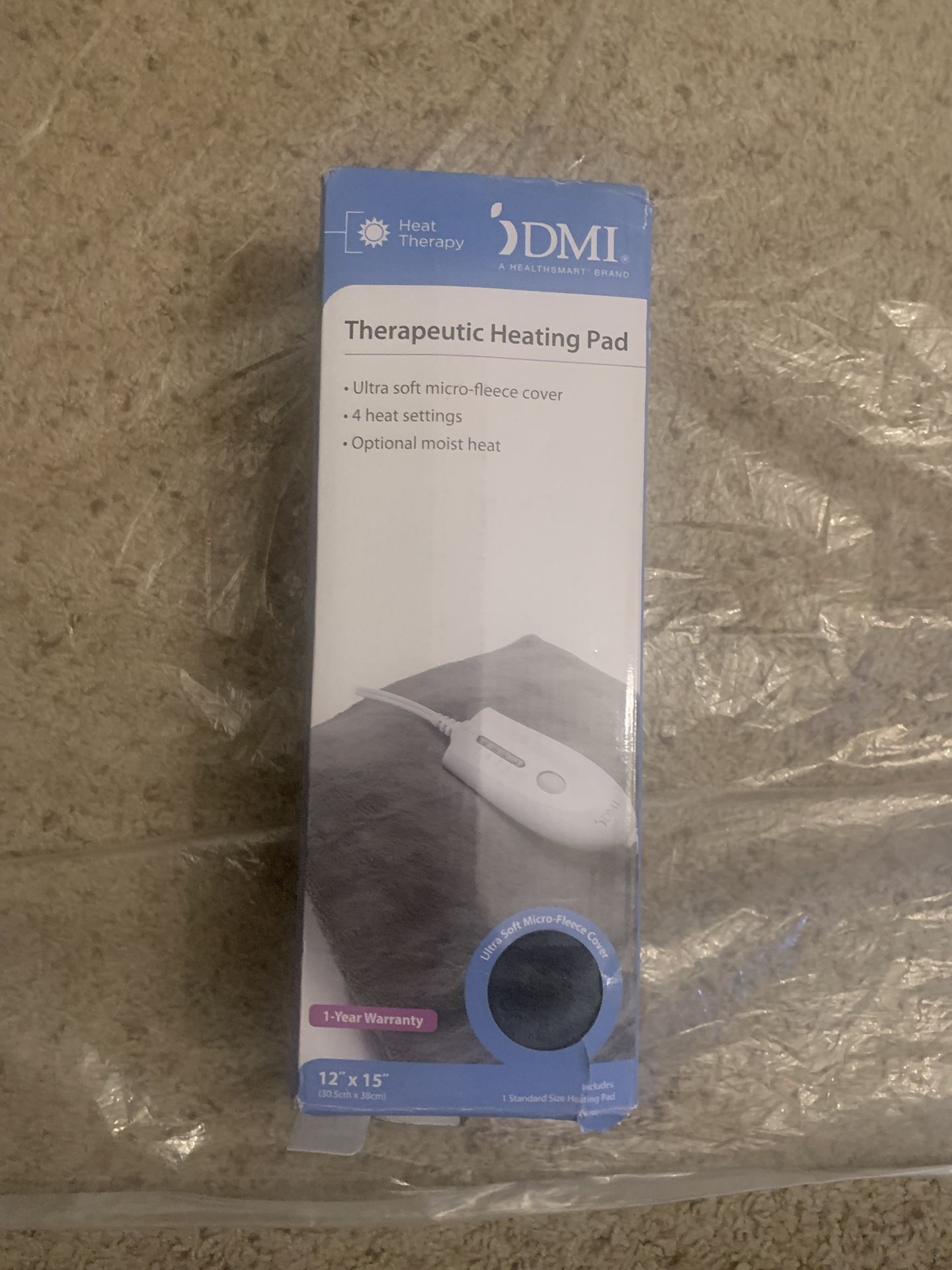 Heat Therapy DMI HealthSmart Therapeutic Heating Pad 12” X 15” NWT