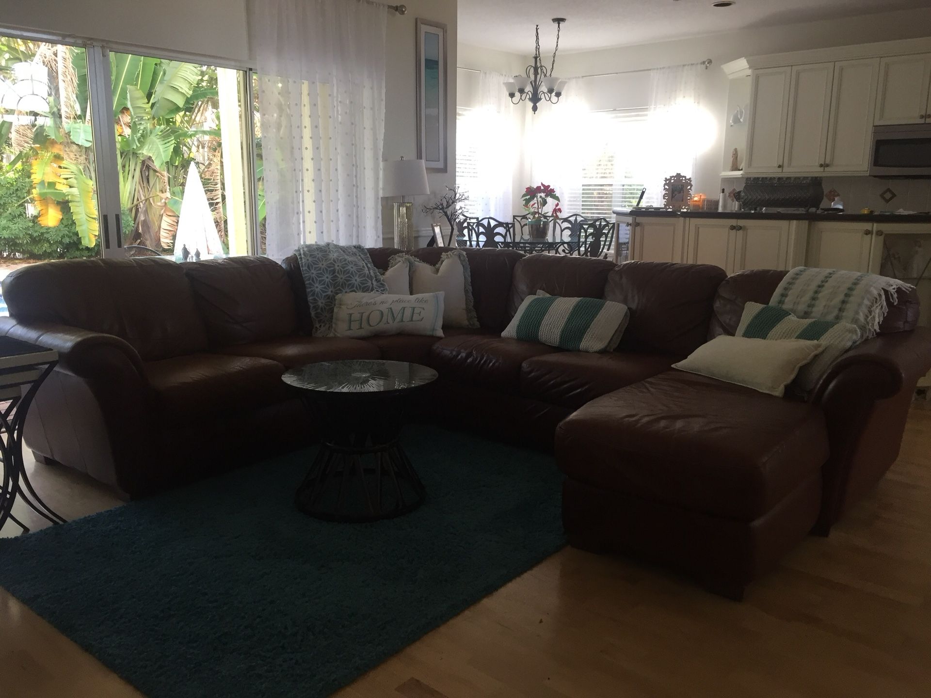 Macy’s Sectional Leather couch for Sale in Parkland, FL OfferUp