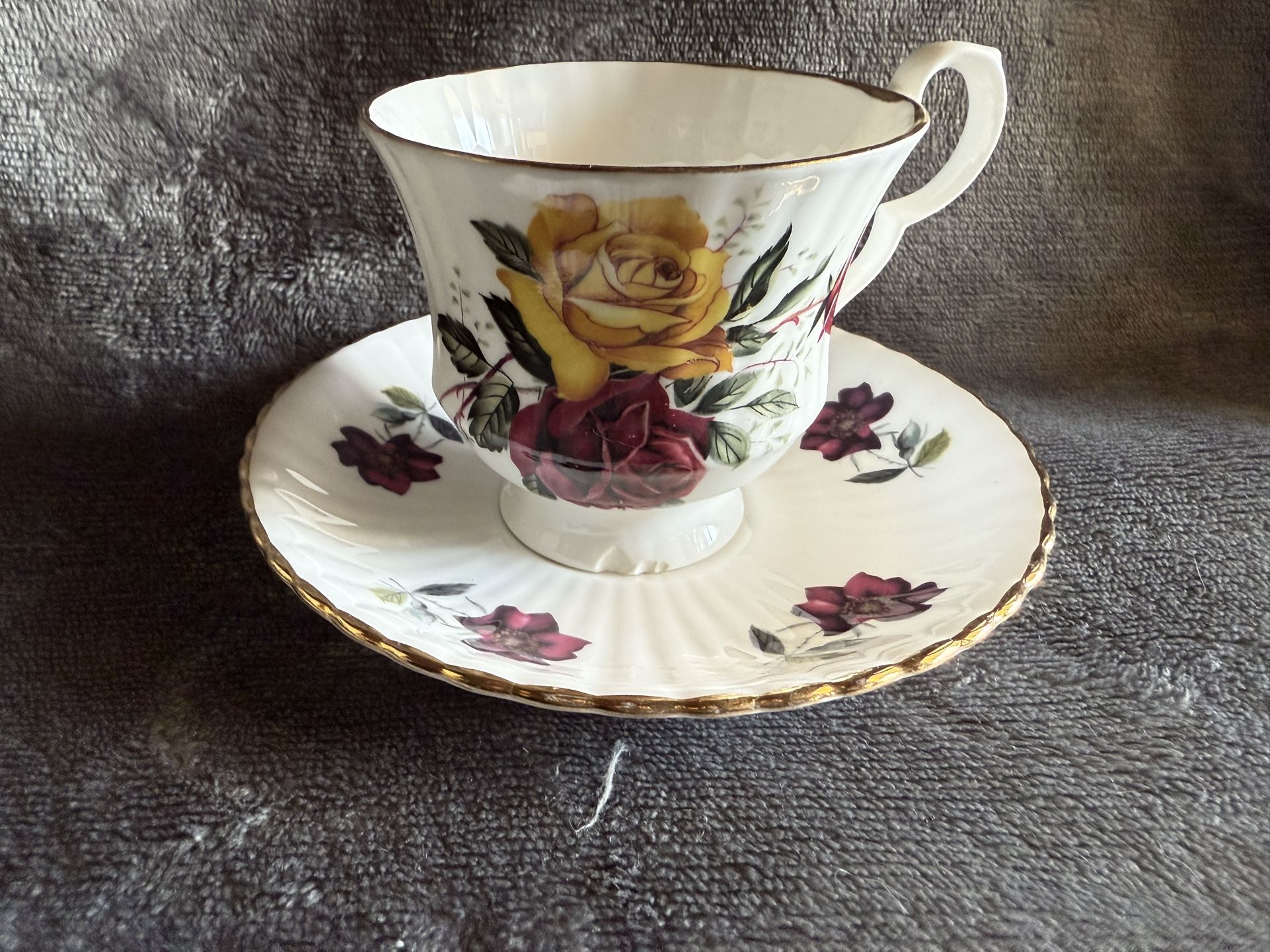 Royal Windsor China Tea Cup And Saucer