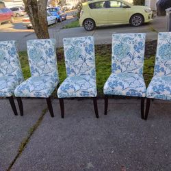 Set Of Six Designer Chairs From Model Home Staging