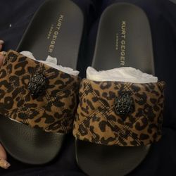 cheetah print kurt slides