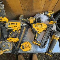 Dewalt XR 20volt To 60 Volt Tools All In Great Shape With Battery’s And Chargers Laser Levels And Lots More 