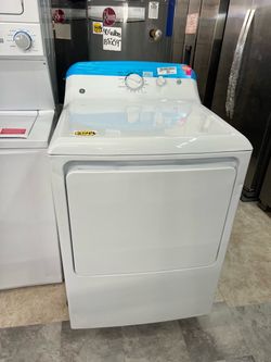GE White Front-Load Electric Dryer