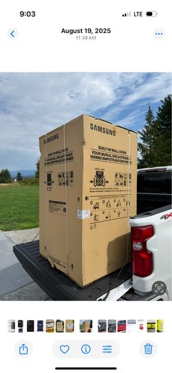 Samsung - BESPOKE 30" Built-In Electric Convection Double Wall Oven with AI Pro Cooking Camera - Matte Black Model: NV51CG700DMT/AA 3499+ tax at Home 