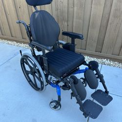 Wheelchair, Manual with Power Tilt, adjustable