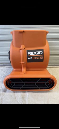 RIDGID 1625 CFM 3-Speed Portable Blower Fan Air Mover with Collapsible Handle and Rear Wheels for Water Damage Restoration