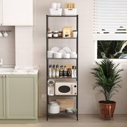 NEW IN BOX - Tier Metal Pantry Wire Shelving Black For Kitchen Home Organizing 
