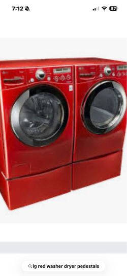Washer & Dryer on pedestals