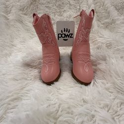 Toddler Pawz Pink Cowgirl Boots 6c 