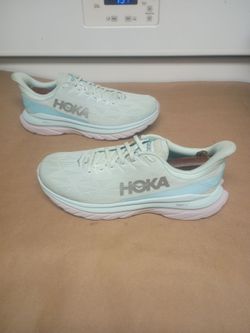 Hoka One One Mach 4 Blue Glass Men's Athletic Running Shoes Size 11B