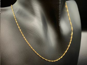 10k Gold singapour Chain Necklace